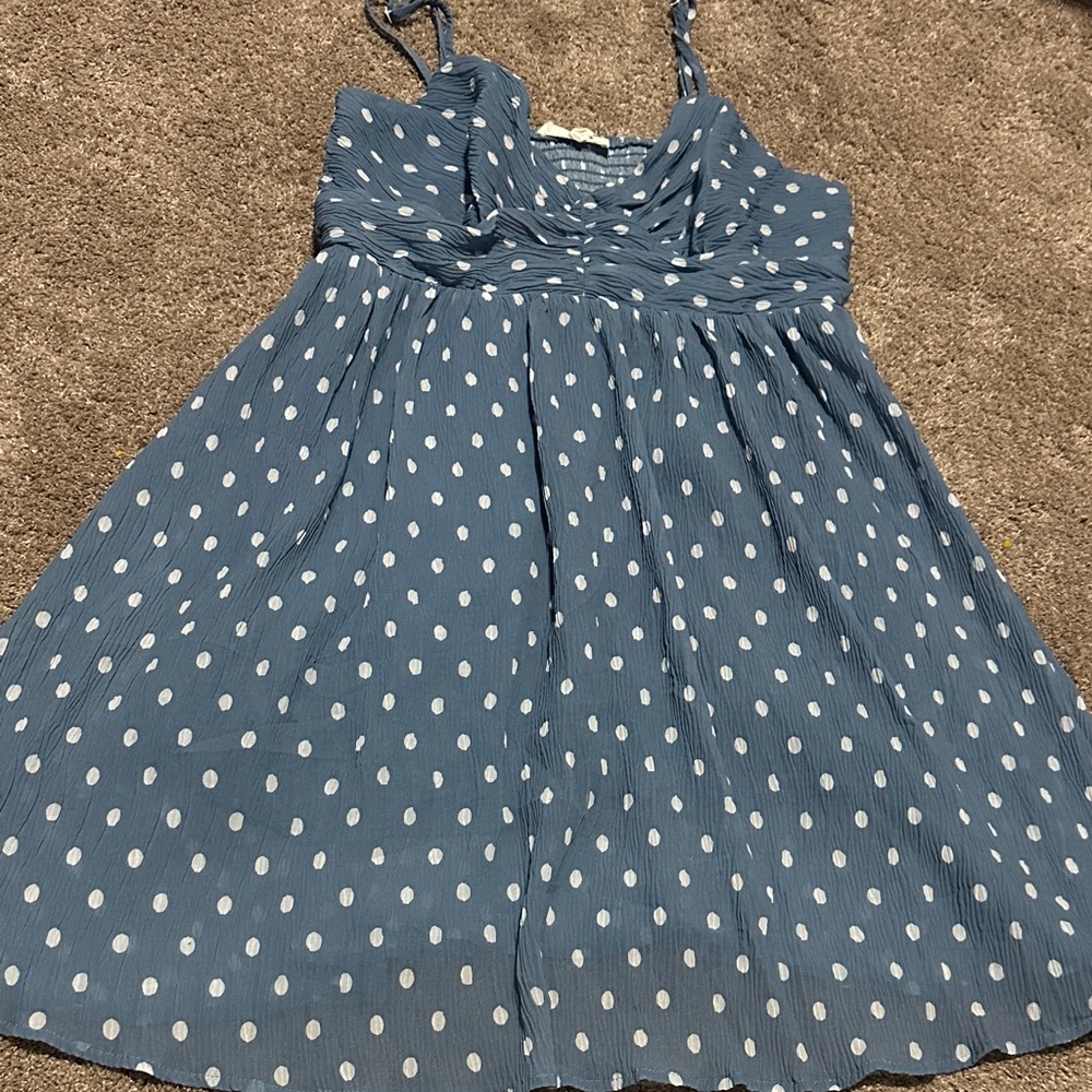 Blue Polka Dot Dress